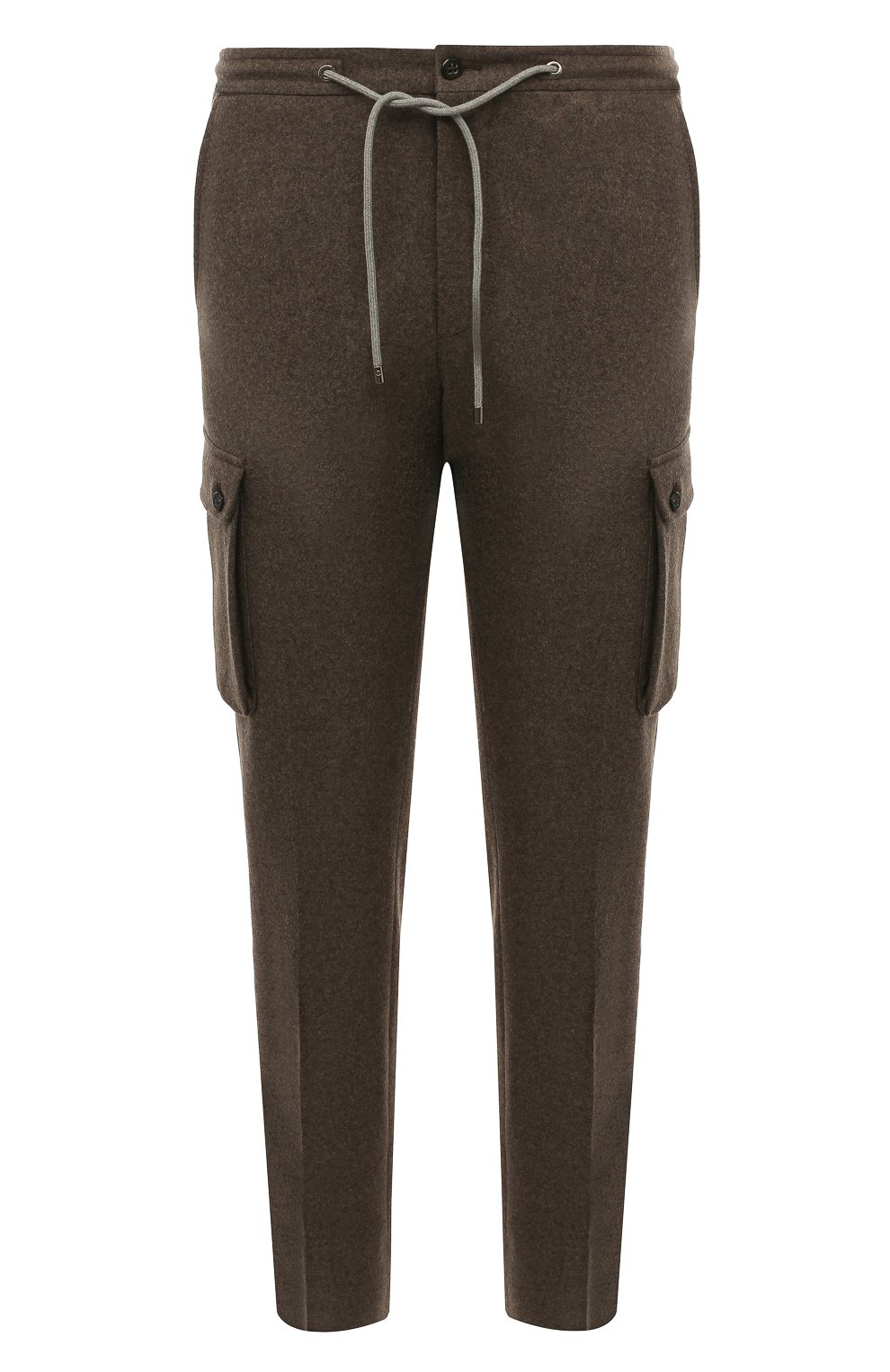 Шерстяные брюки-карго CORNELIANI коричневого цвета по цене 58400 руб., арт. 944L14-9418801, фото 1 Шерстяные брюки-карго CORNELIANI, арт. 944L14-9418801, фото 1