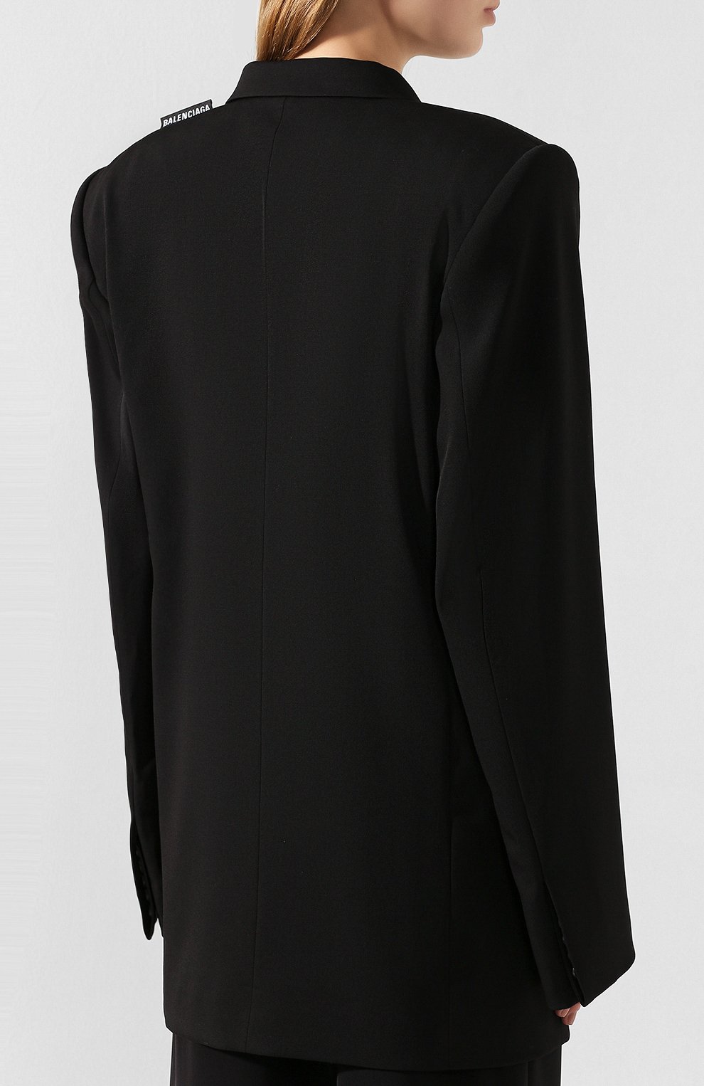 Шерстяной жакет BALENCIAGA черного цвета по цене 296500 руб., арт. 602185/TGT09, фото 4 Шерстяной жакет BALENCIAGA, арт. 602185/TGT09, фото 4