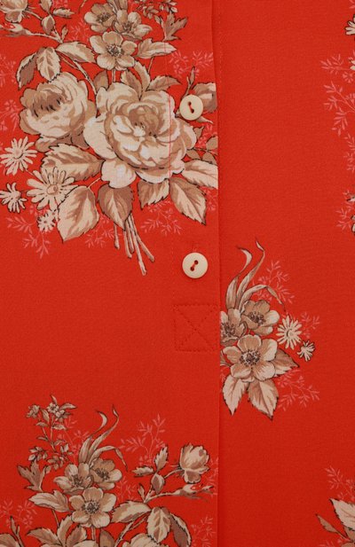 Хлопковая рубашка ULYANA SERGEENKO красного цвета по цене 18000 руб., арт. CAM001KD21P (0842б21), фото 3 Хлопковая рубашка ULYANA SERGEENKO, арт. CAM001KD21P (0842б21), фото 3