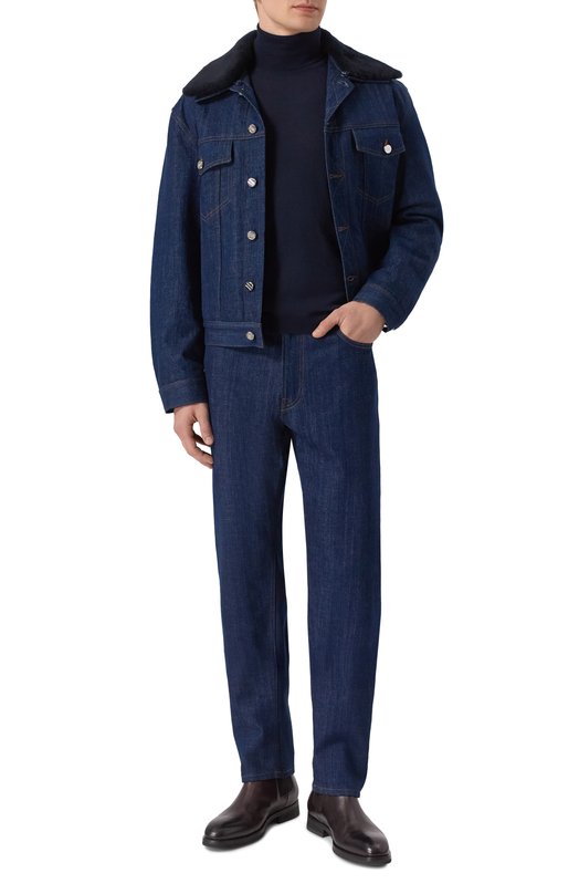 Водолазка из кашемира и шелка Zilli KTN001M0330VZL000 Синий  KTN001M0330VZL000 Фото 2