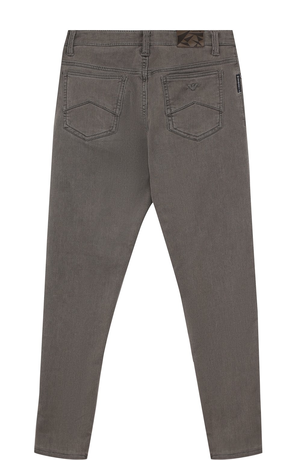Джинсы с контрастной отделкой ARMANI JUNIOR серого цвета по цене 12850 руб., арт. 6Y4J32/4DEDZ/11A-16A, фото 2 Джинсы с контрастной отделкой ARMANI JUNIOR, арт. 6Y4J32/4DEDZ/11A-16A, фото 2