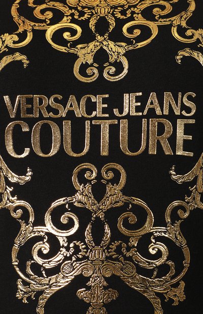 Хлопковая футболка VERSACE JEANS COUTURE, арт. B2HUA7AE-UDP608 BAR0QUE/30215, фото 5