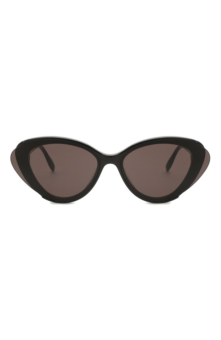 Женские солнцезащитные очки ALEXANDER MCQUEEN черного цвета, арт. AM0249S-001 | Фото 3 (Тип очков: С/з; Материал: Пластик; Региональные ограничения белый список (Axapta Mercury): Не проставлено; Нос: Не проставлено; Очки форма: Cat-eye; Оптика Гендер: оптика-женское)