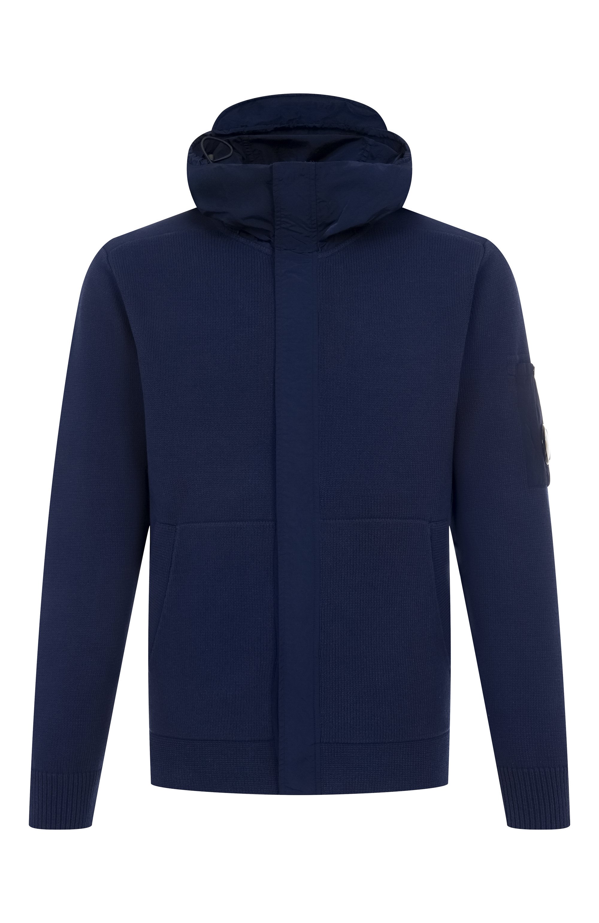 Хлопковый кардиган C.P. COMPANY темно-синего цвета по цене 68200 руб., арт. 18CMKN027A006056M, фото 1 Хлопковый кардиган C.P. COMPANY, арт. 18CMKN027A006056M, фото 1