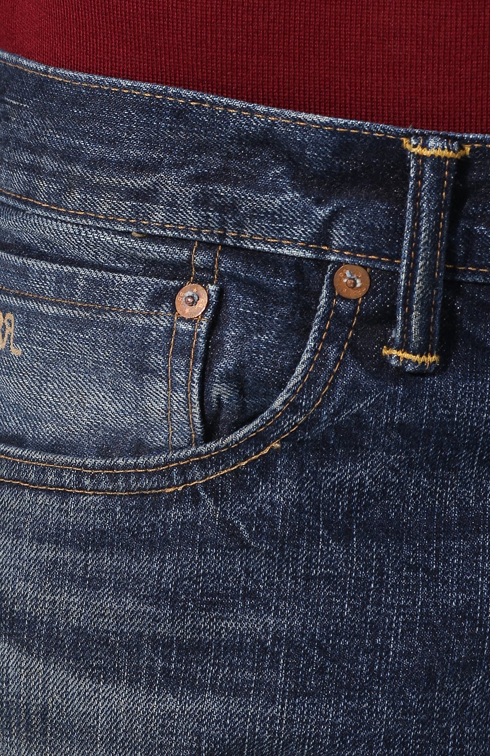 Джинсы прямого кроя RRL синего цвета по цене 52750 руб., арт. 782658886, фото 5 Джинсы прямого кроя RRL, арт. 782658886, фото 5