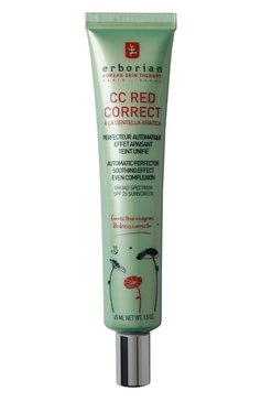 Корректирующий крем для лица cc red correct (45ml) ERBORIAN бесцветного цвета, арт. 783773 | Фото 1 (Материал внутренний: Не назначено; Региональные ограничения белый список (Axapta Mercury): Не проставлено; Нос: Не проставлено; Ти�п продукта: Кремы; Назначение: Для лица; Статус проверки: Проверена категория)