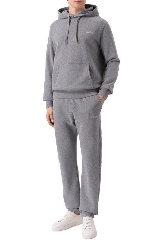 Хлопковое худи MC2 Saint Barth TRI0001-00657I/TRIBECA Серый  TRI0001-00657I/TRIBECA Фото 2