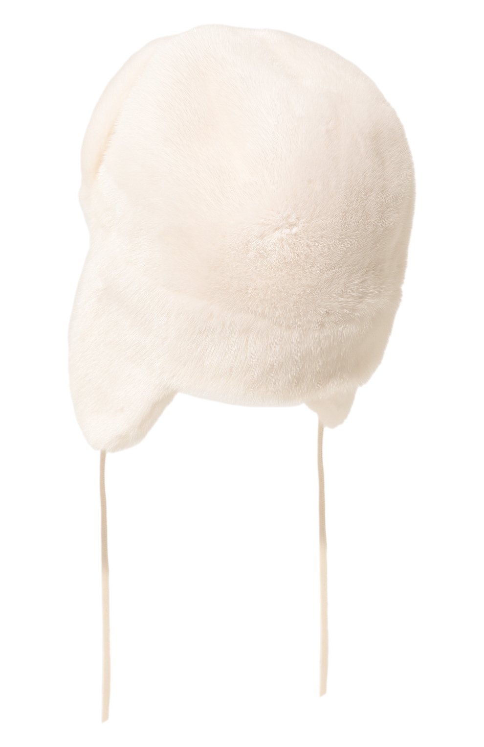 Меховая шапка-ушанка френки из норки FURLAND молочного цвета по цене 109500 руб., арт. 0217500110005600000, фото 3 Меховая шапка-ушанка френки из норки FURLAND, арт. 0217500110005600000, фото 3