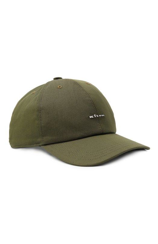 Хлопковая бейсболка Kiton UCAPP78K0745F06 Хаки UCAPP78K0745F06