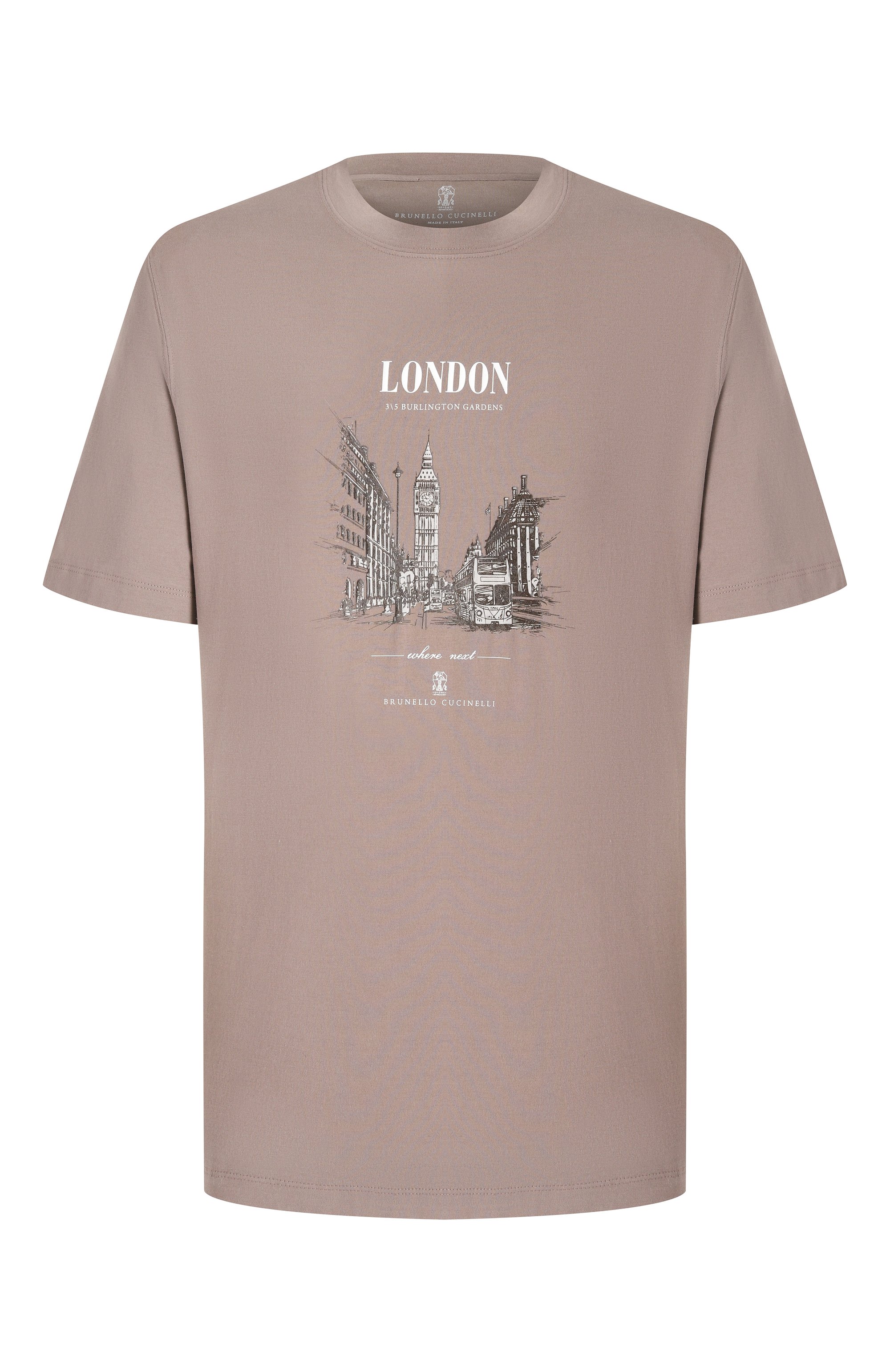 Хлопковая футболка BRUNELLO CUCINELLI, арт. M0B138456, фото 1