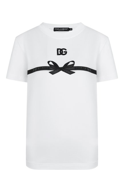 Женская хлопковая футболка DOLCE & GABBANA, арт. F8V42Z/GDC6B