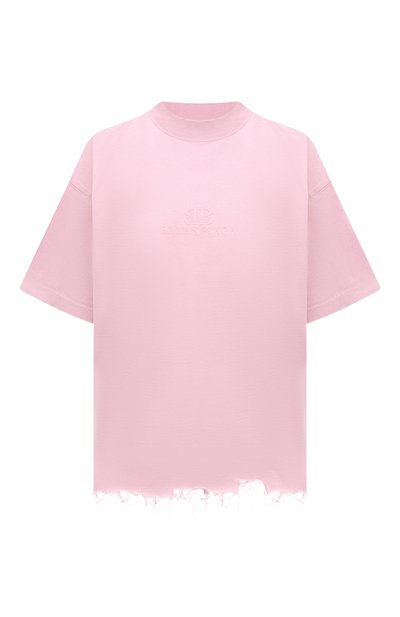 Женская хлопковая футболка BALENCIAGA, арт. 783399/TQVS8