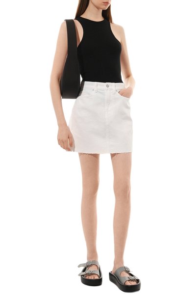 Джинсовая юбка 7 FOR ALL MANKIND, арт. JSMIC290YA, фото 2