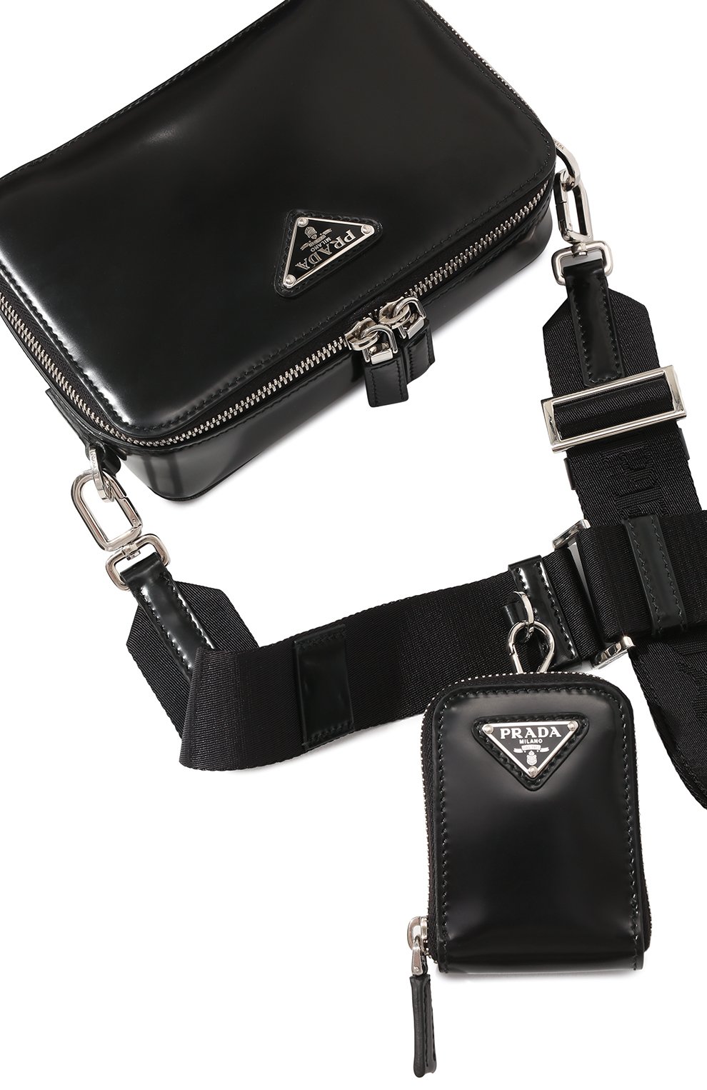 Кожаная сумка PRADA, арт. 2VH070-ZO6-F0002-ZMI, фото 3