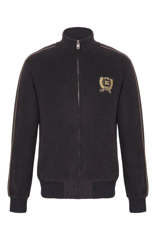 Хлопковая толстовка Dolce & Gabbana G9CCDZ/HU7XG Чёрный G9CCDZ/HU7XG