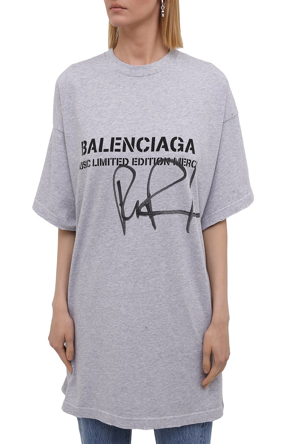 Хлопковая футболка BALENCIAGA, арт. 676589/TLV57, фото 3