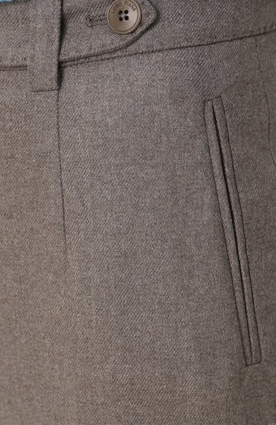 Кашемировые брюки LORO PIANA серого цвета по цене 216500 руб., арт. FAF4051, фото 5 Кашемировые брюки LORO PIANA, арт. FAF4051, фото 5