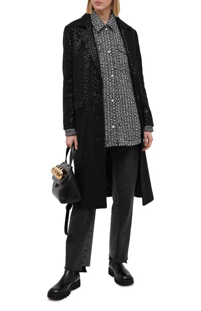 Пальто с пайетками SEVEN LAB, арт. CM20-K04/2black brilliant, фото 2