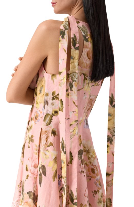 Льняное платье Zimmermann 1736DRS252 Розовый  1736DRS252 Фото 5