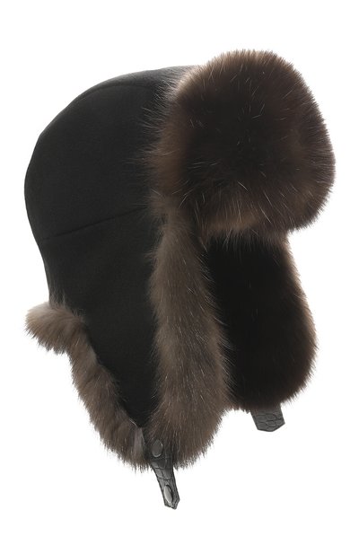 Мужская шапка-ушанка майкл с отделкой из соболя FURLAND, арт. 0201430910004100004