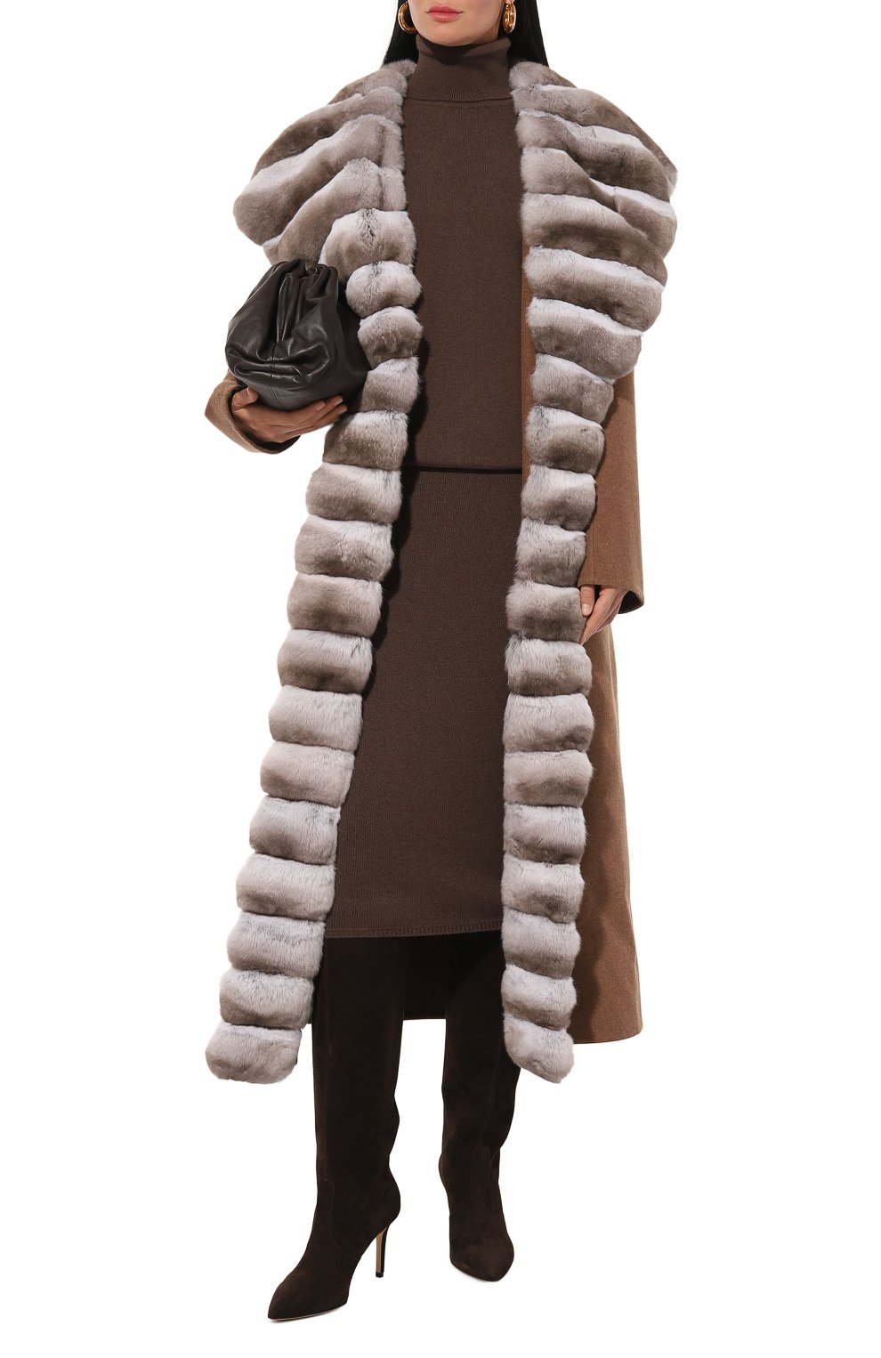 Пальто из шерсти и кашемира с отделкой из шиншиллы MVST, арт. FTBPL-X1395-1CH/LP1444, фото 2