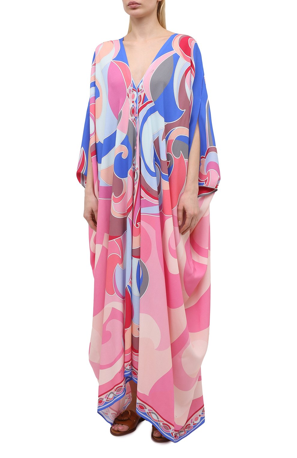 Туника из вискозы EMILIO PUCCI разноцветного цвета по цене 84100 руб., арт. 1EWL30/1E785, фото 3 Туника из вискозы EMILIO PUCCI, арт. 1EWL30/1E785, фото 3