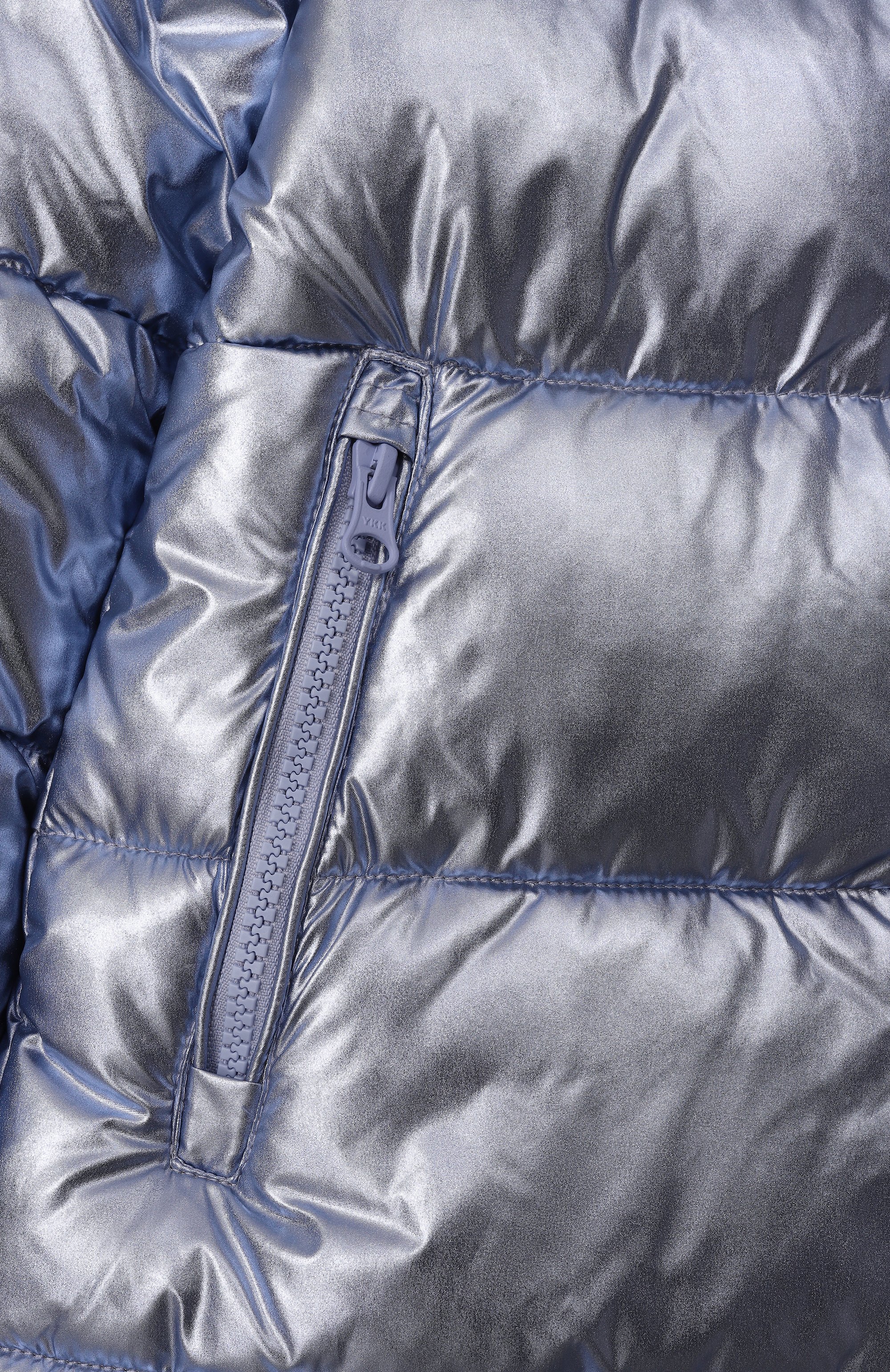 Утепленное пальто SAVE THE DUCK голубого цвета по цене 35650 руб., арт. J45510G/ELSI/ICED21_001, фото 3 Утепленное пальто SAVE THE DUCK, арт. J45510G/ELSI/ICED21_001, фото 3