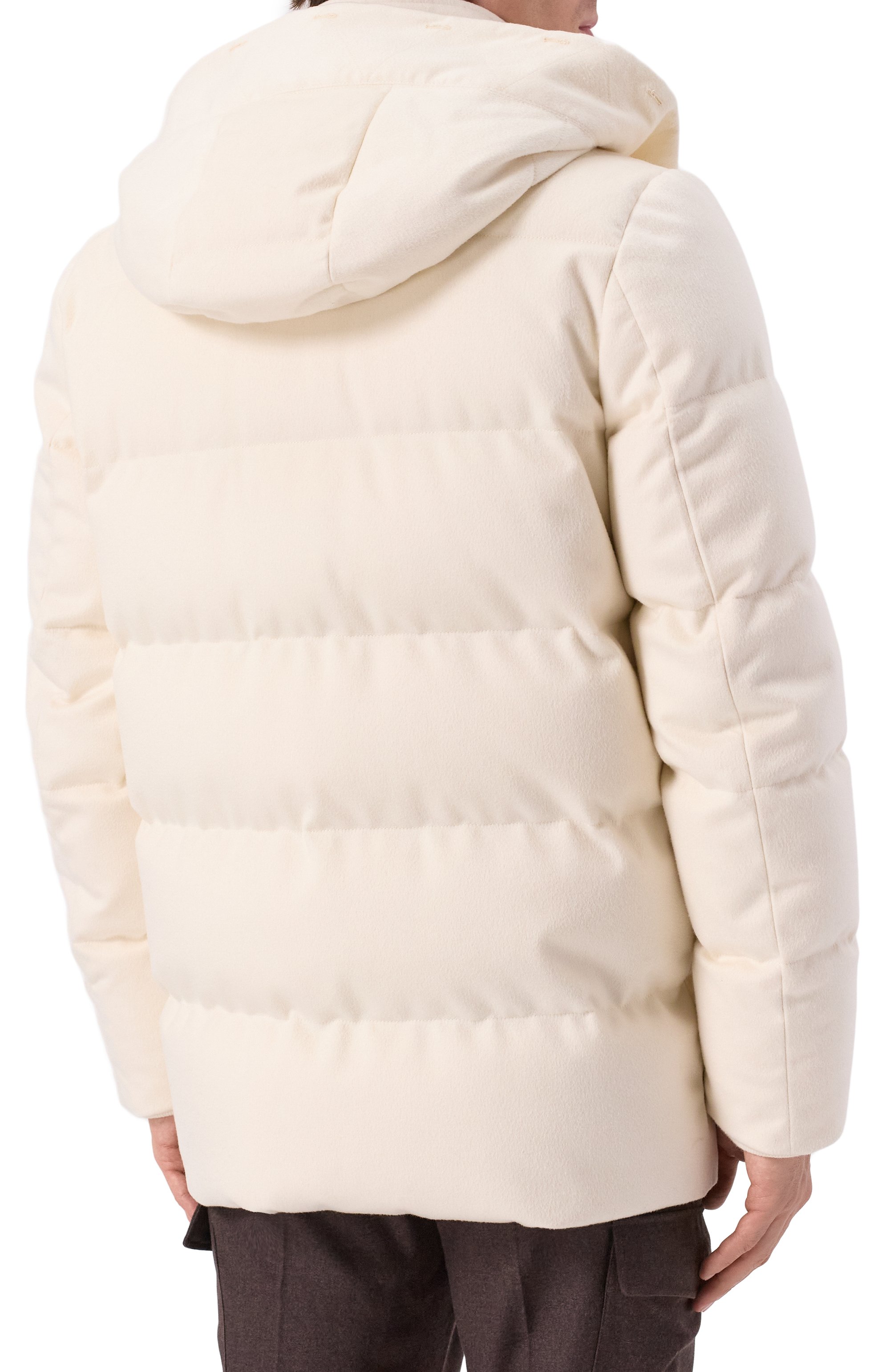 Кашемировый пуховик с отделкой из соболя MVST, арт. FTEKB-ES2915-2SB/LC1664, фото 8