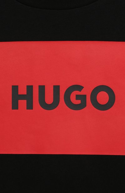 Хлопковая футболка HUGO, арт. G00006, фото 3