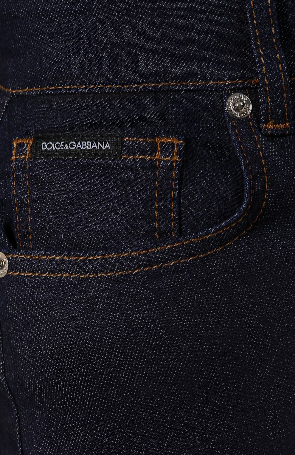 Джинсы DOLCE & GABBANA темно-синего цвета по цене 93550 руб., арт. FTB0KD/G898Z, фото 5 Джинсы DOLCE & GABBANA, арт. FTB0KD/G898Z, фото 5