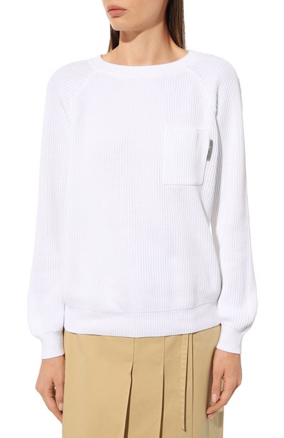 Хлопковый свитер BRUNELLO CUCINELLI, арт. M1900BP040, фото 3