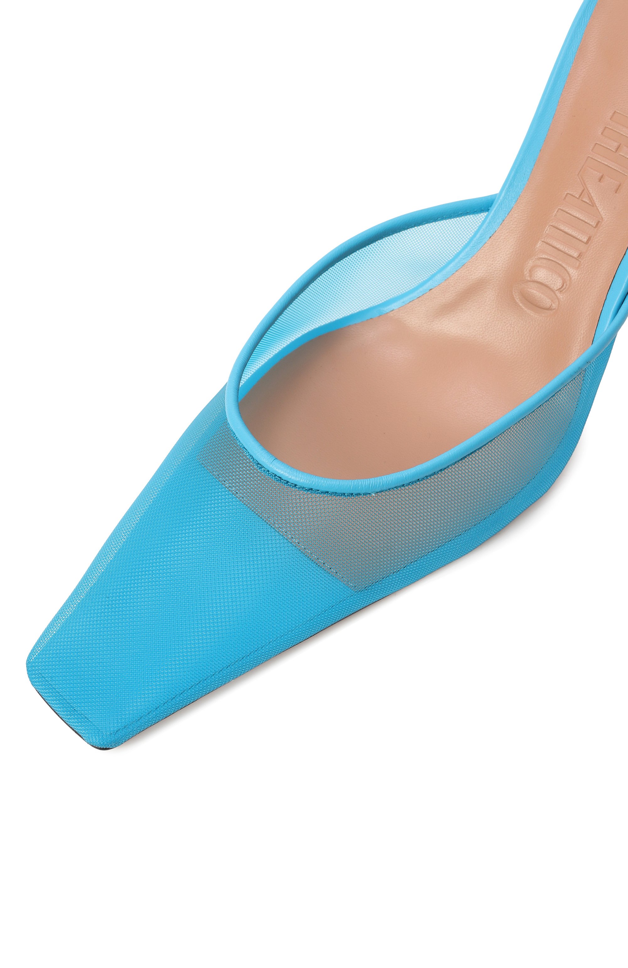 Текстильные мюли juno 75 THE ATTICO, арт. 250WSH00849/PAA082AA, фото 7