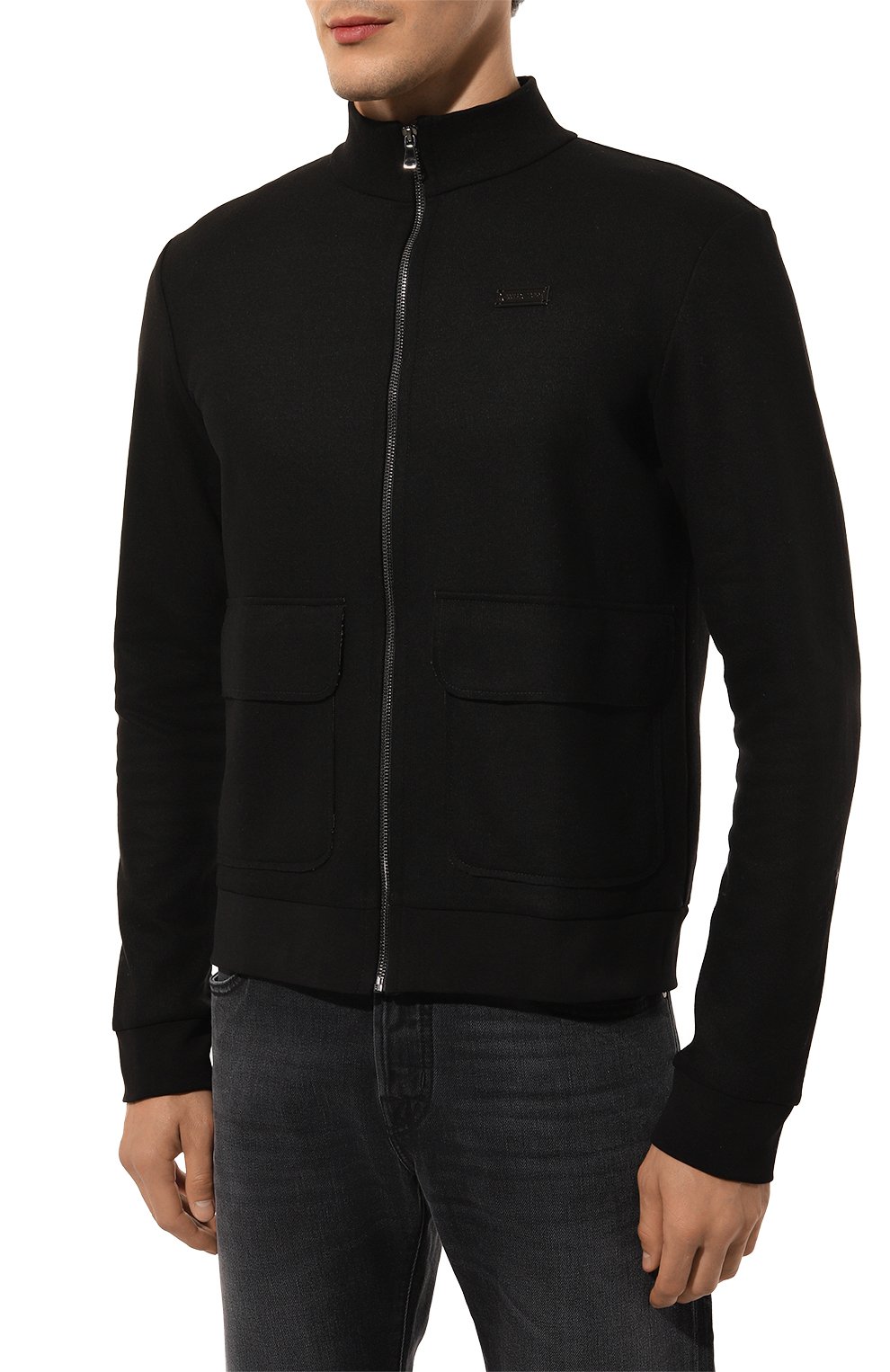 Толстовка из хлопка и шерсти WHO_AM, арт. MC1-P249-BLK/KHAKI, фото 3