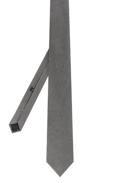 Шелковый галстук ZEGNA серого цвета по цене 19950 руб., арт. Z5D04/1XW, фото 2 Шелковый галстук ZEGNA, арт. Z5D04/1XW, фото 2