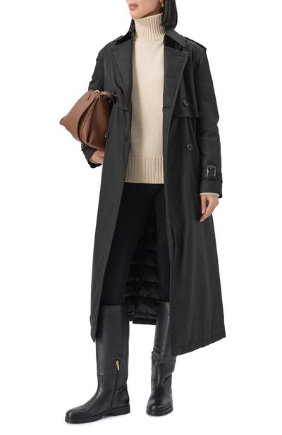 Кожаные сапоги SANTONI черного цвета по цене 147500 руб., арт. WSDG71713SMRHVRF, фото 3 Кожаные сапоги SANTONI, арт. WSDG71713SMRHVRF, фото 3