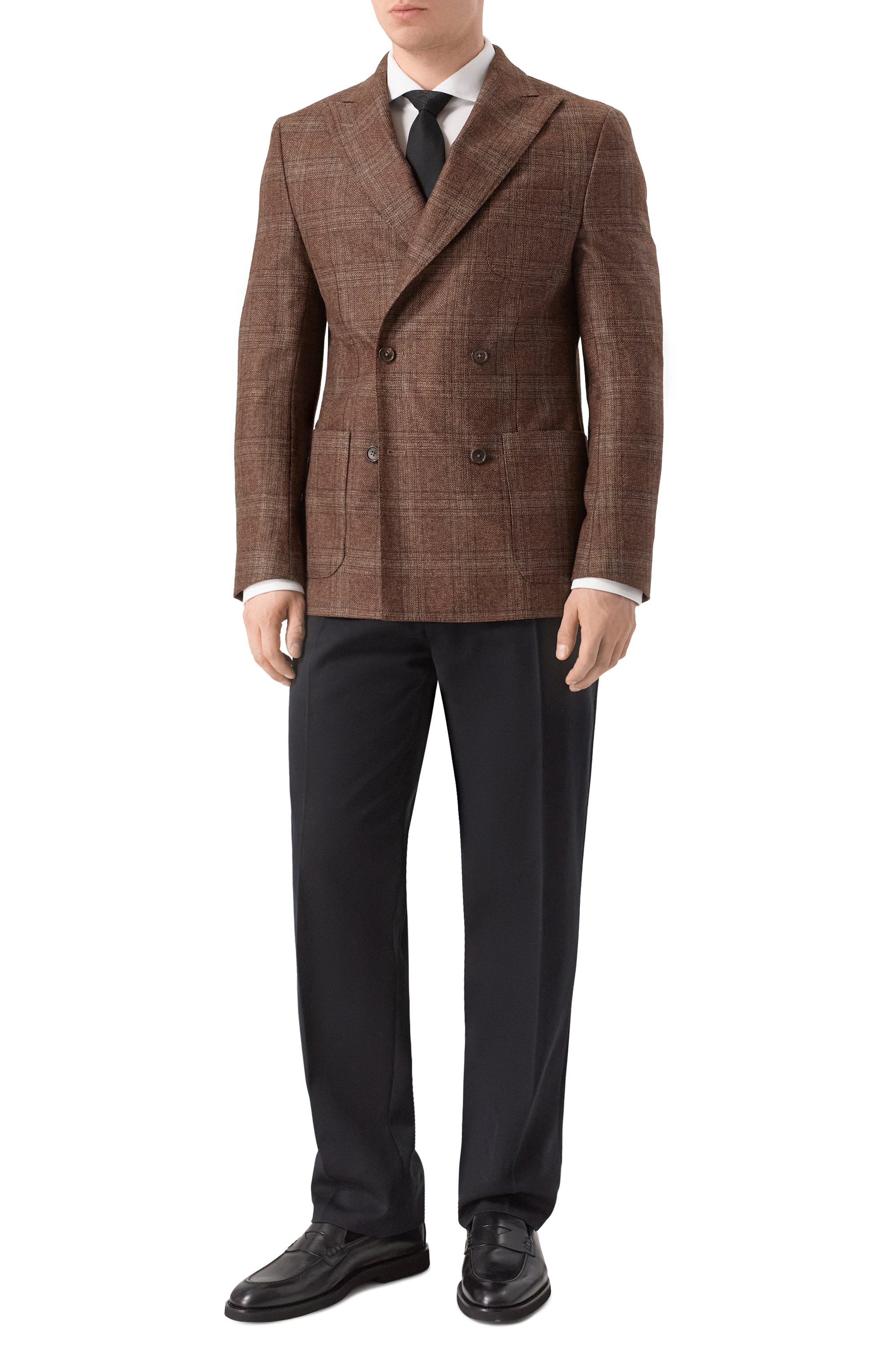 Кожаные пенни-лоферы DOUCAL'S, арт. DU3294SAL0UF188N, фото 2