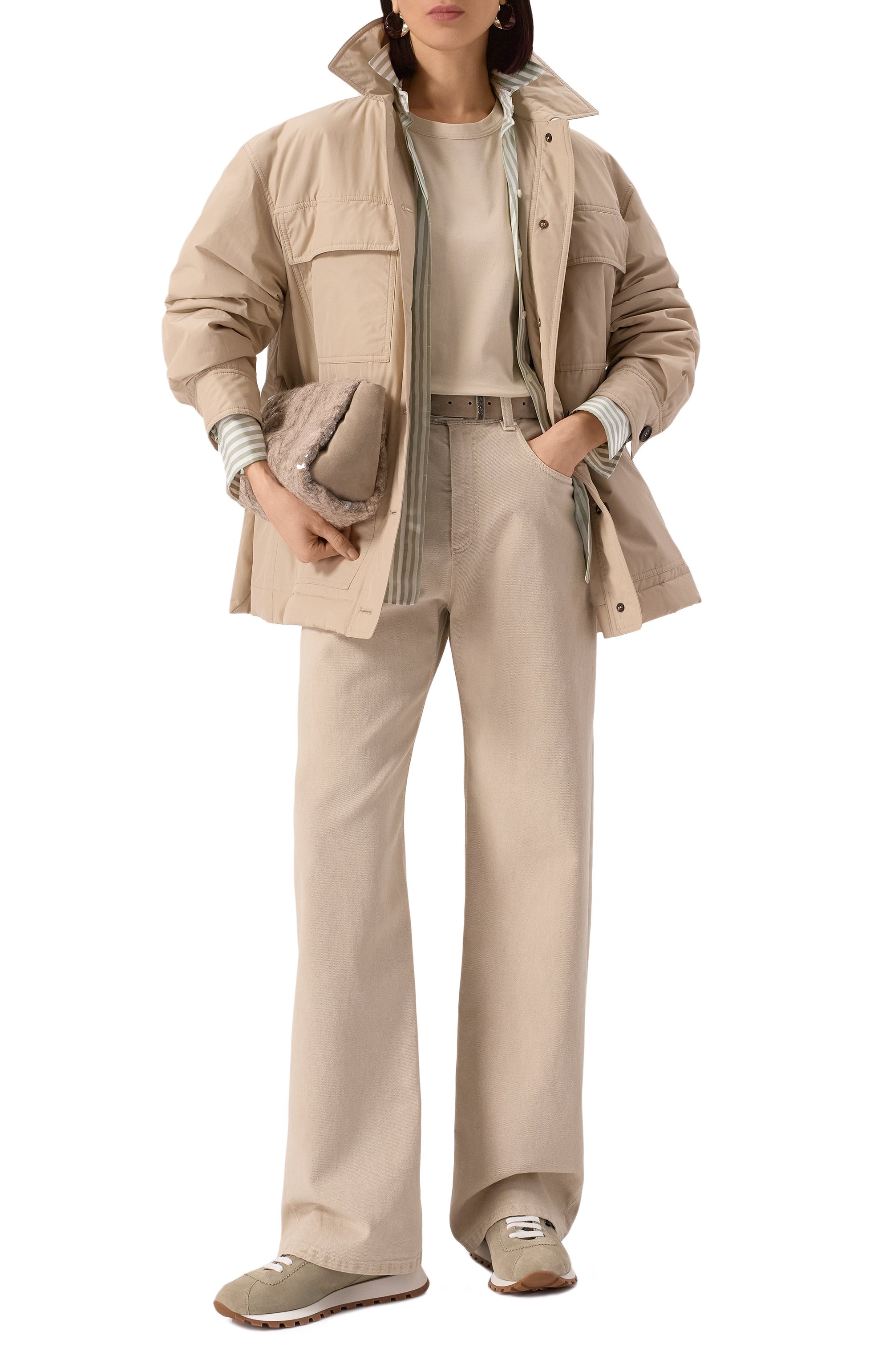 Хлопковая футболка BRUNELLO CUCINELLI, арт. M0T81BI100, фото 2