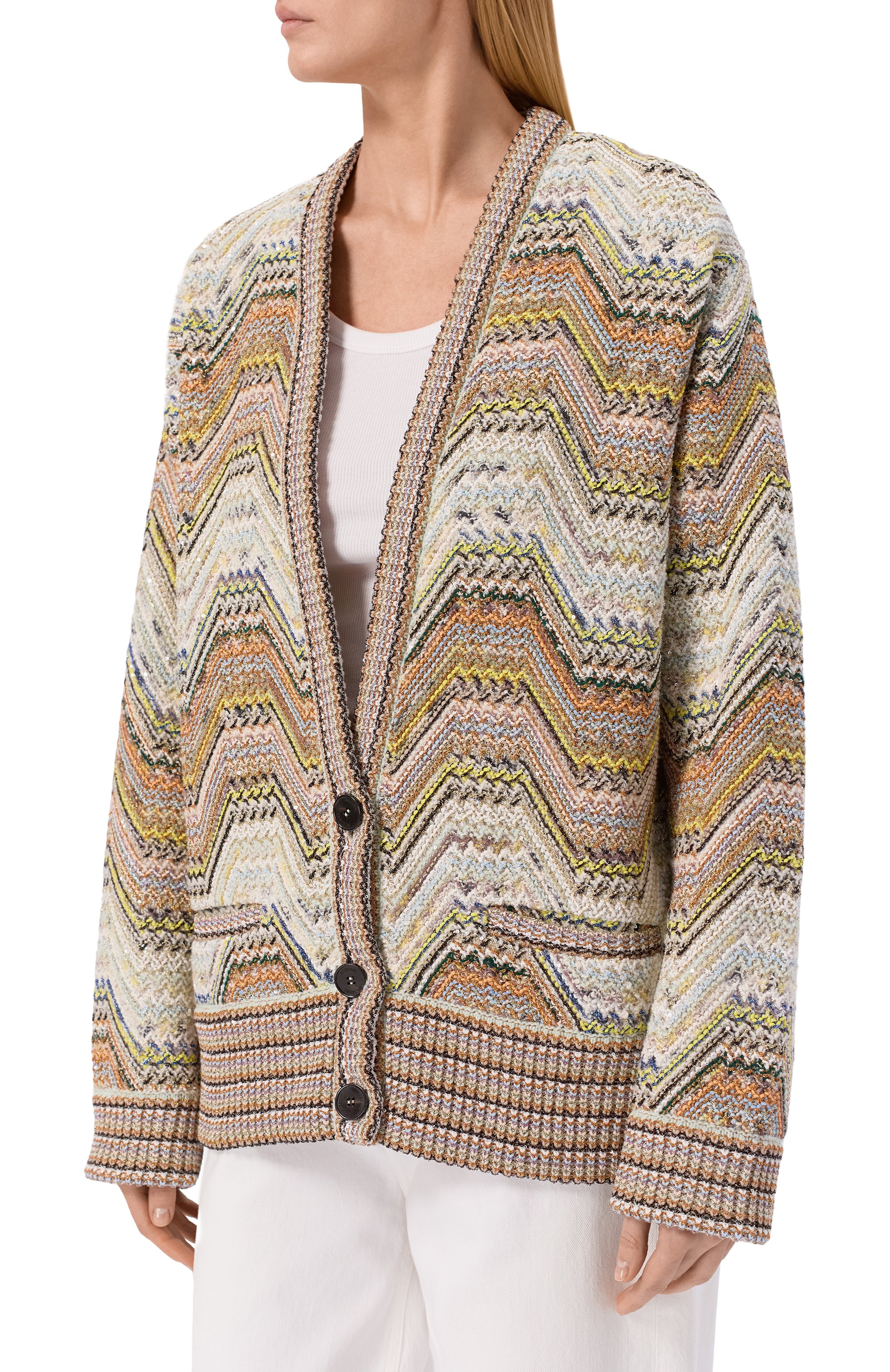 Кардиган MISSONI разноцветного цвета по цене 314500 руб., арт. DS26SM00/BC0068, фото 3 Кардиган MISSONI, арт. DS26SM00/BC0068, фото 3