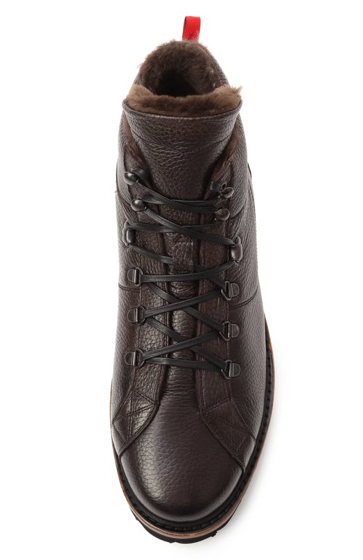 Кожаные ботинки Kiton USSA175N0012601/M Коричневый  USSA175N0012601/M Фото 6