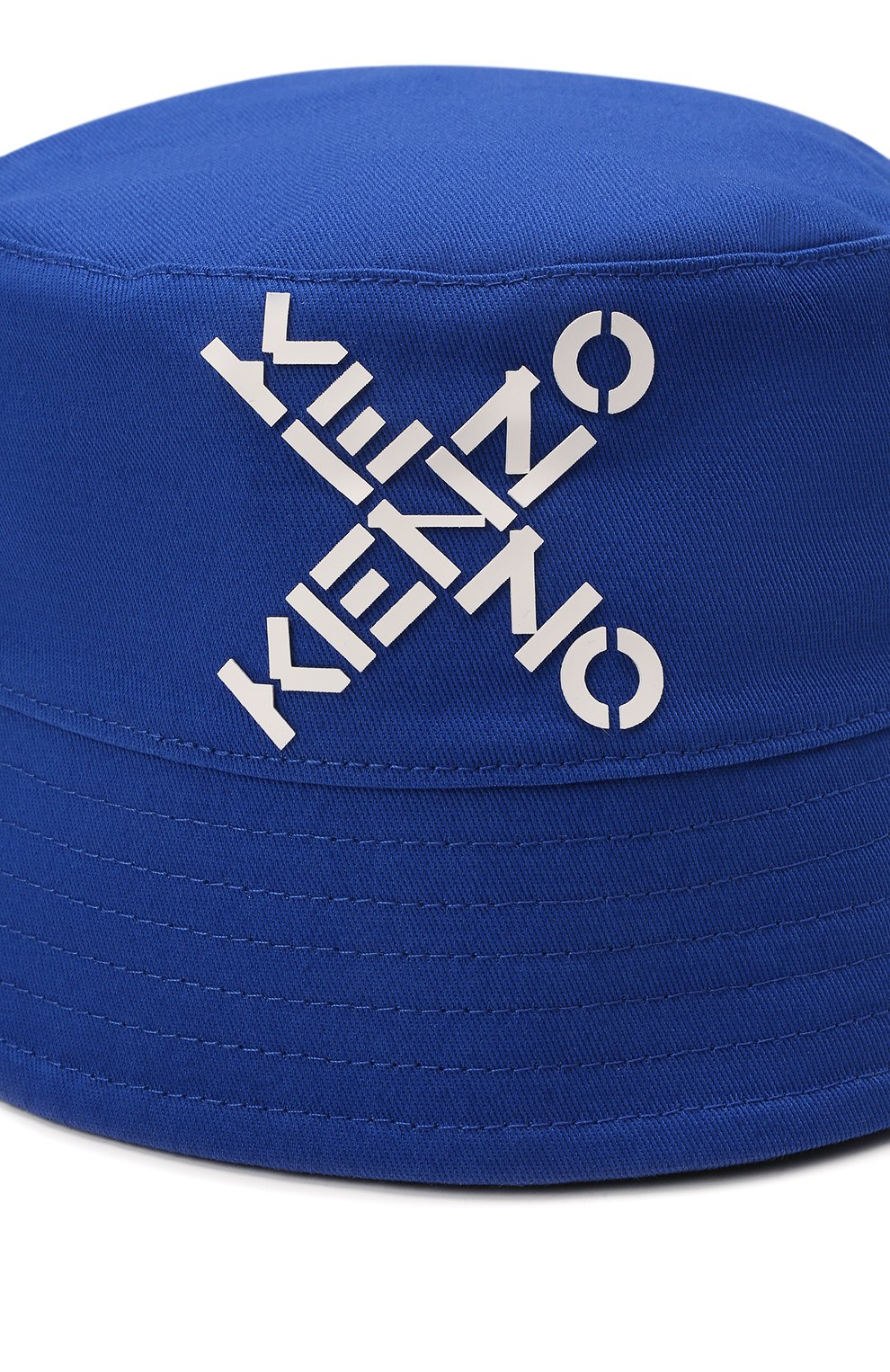 Хлопковая панама KENZO синего цвета по цене 7330 руб., арт. K51007, фото 3 Хлопковая панама KENZO, арт. K51007, фото 3