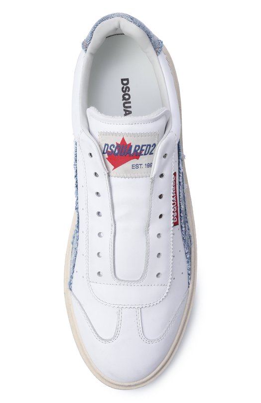 Кожаные кеды Rider Dsquared2 SNM0471/11508754 Белый  SNM0471/11508754 Фото 6