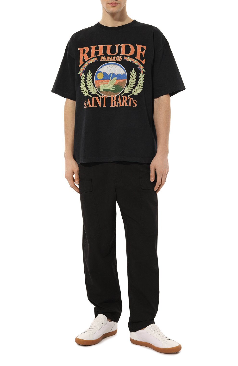 Хлопковая футболка RHUDE, арт. RHPS23TT07837610, фото 2