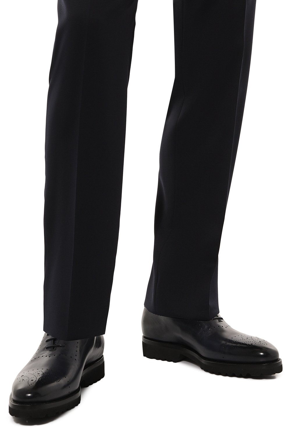 Кожаные оксфорды KITON, арт. USSA090N0010012, фото 3