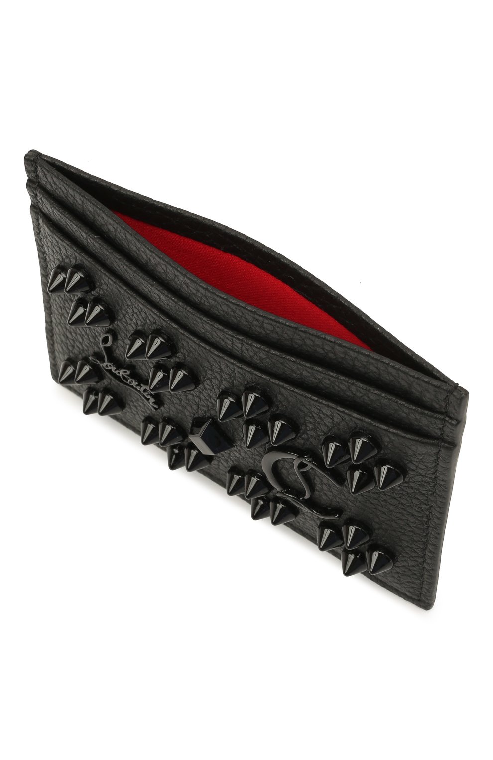 Кожаный футляр для кредитных карт CHRISTIAN LOUBOUTIN черного цвета по цене 31350 руб., арт. 3175225/W KI0S, фото 3 Кожаный футляр для кредитных карт CHRISTIAN LOUBOUTIN, арт. 3175225/W KI0S, фото 3