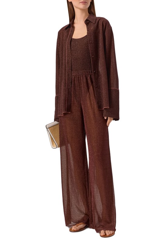 Блузка OSEREE LSF235/LUREX Коричневый  LSF235/LUREX Фото 2