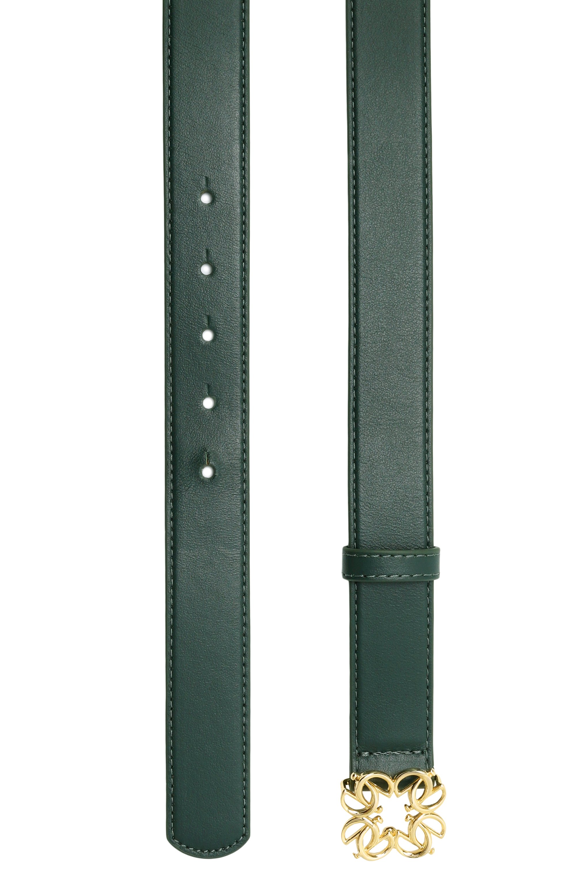 Кожаный ремень ELIE SAAB темно-зеленого цвета по цене 35000 руб., арт. BE004S25/PALM SHADE, фото 3 Кожаный ремень ELIE SAAB, арт. BE004S25/PALM SHADE, фото 3