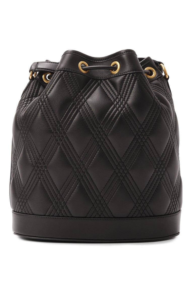Женская сумка quiltie 67 VALENTINO черного цвета, арт. 6W2B0R01/MIC | Фото 6 (Размер: medium; Материал: Натуральная кожа; Ремень/цепочка: На ремешке)