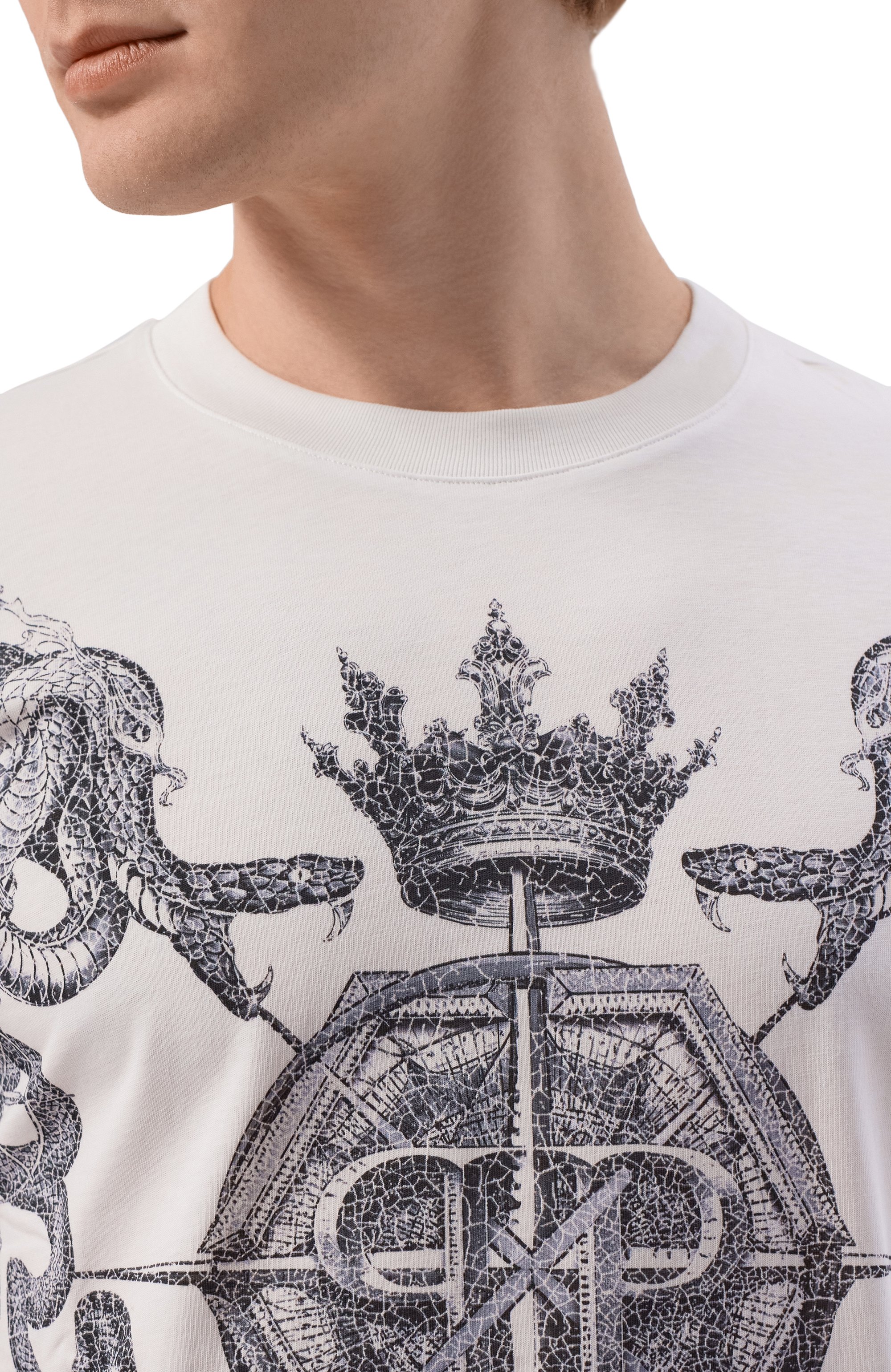 Хлопковая футболка PHILIPP PLEIN, арт. SAFC MTK8822 PJY002N, фото 5