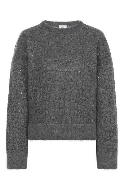 Женский свитер из шерсти и кашемира BRUNELLO CUCINELLI, арт. MBP240400P