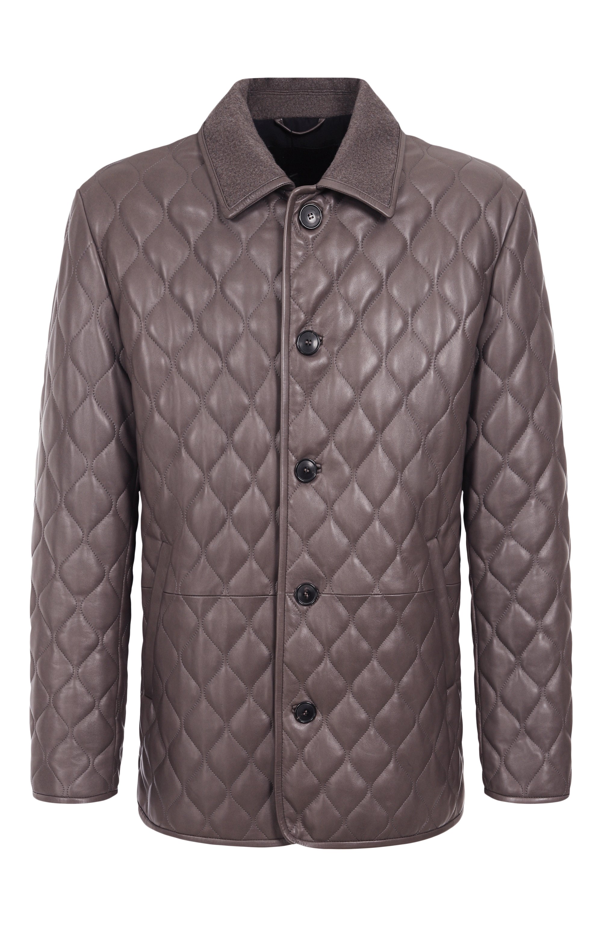 Кожаная куртка MVST коричневого цвета по цене 495000 руб., арт. M25.1PM.0002/PL0NGE, фото 1 Кожаная куртка MVST, арт. M25.1PM.0002/PL0NGE, фото 1